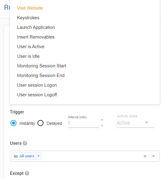 Turn on the alert feature accessible through the Rules tab